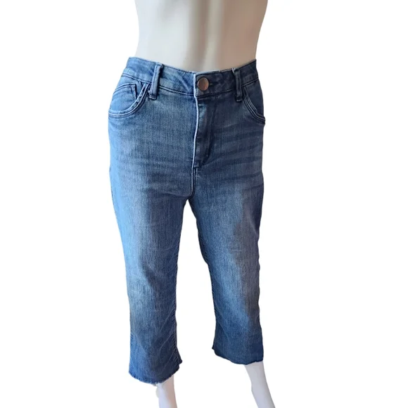 Democracy Women's 'Ab' Solution High Rise Slim Straight Jeans - Tummy Control Denim